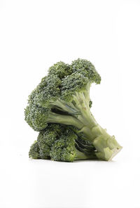 High angle view of vegetables against white background