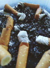 Close-up of cigarette smoking