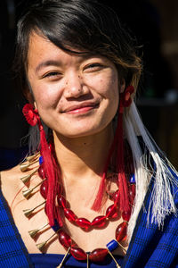 Portrait of woman smiling