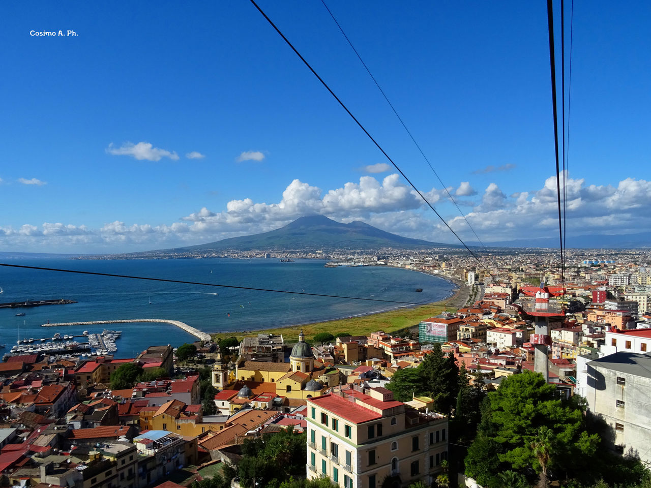 SCENIC VIEW OF SEA BY CITYSCAPE AGAINST SKY