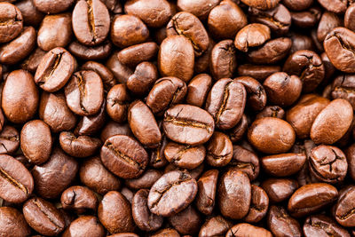 Full frame shot of coffee beans