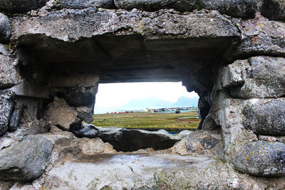 View of people in front of built structure