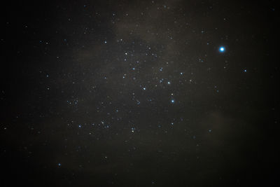 Star field against sky at night