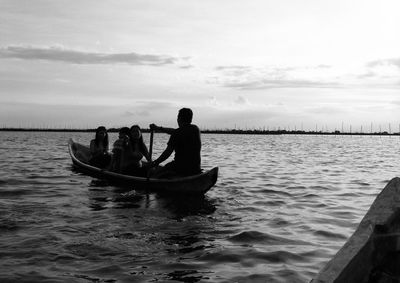 Boats in sea