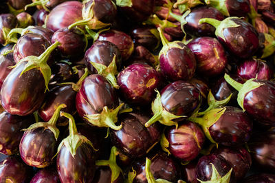 Full frame shot of fruits for sale in market