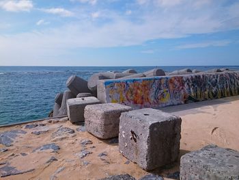 Scenic view of sea against sky