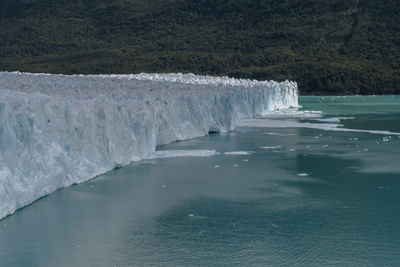 Scenic view of frozen river during winter