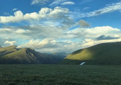 Scenic view of landscape against sky