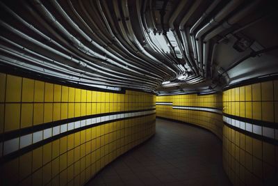 Empty corridor of building