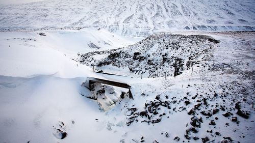 Snow covered landscape