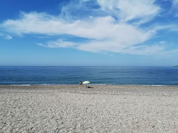 Alone on the beach