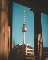 Low angle view of buildings against sky