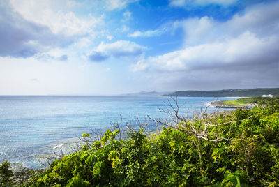 Scenic view of sea against sky