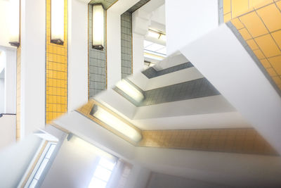 Low angle view of staircase in building