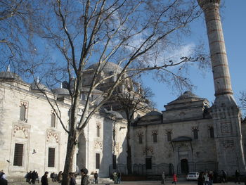 Low angle view of building against clear sky