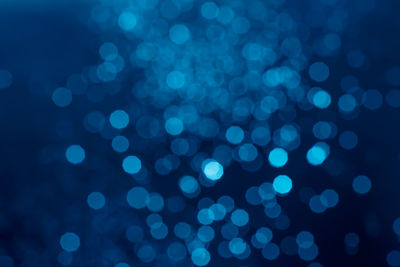 Defocused image of illuminated lights