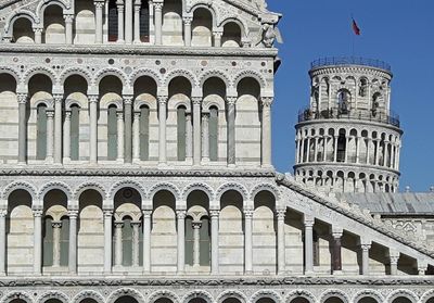 Low angle view of historical building against sky