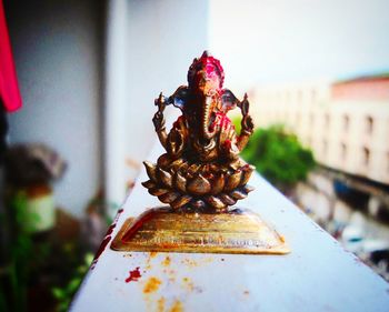 Close-up of buddha statue