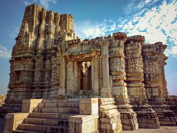 Low angle view of temple