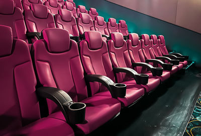 Empty seats in theater