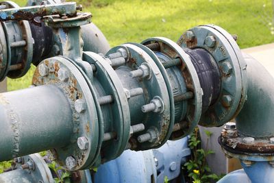 Close-up of pipes