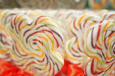 Close-up of multi colored candies