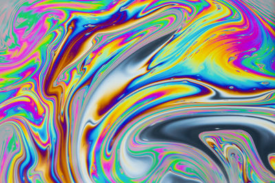 Full frame shot of multi colored water