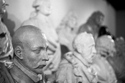 Statue of people in museum