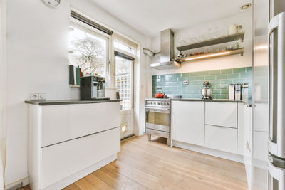 Interior of domestic kitchen