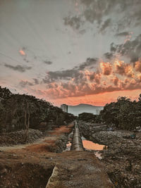 Scenic view of sky during sunset