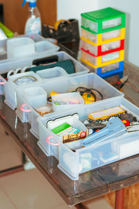 Drawer with stationaries. organizing and decluttering.