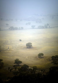 High angle view of landscape against sky