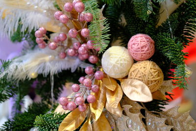 Close-up of christmas tree