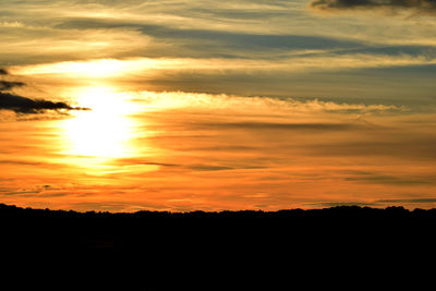 Scenic view of sky during sunset