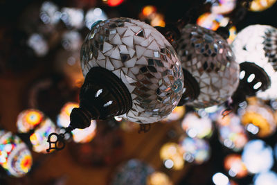 Close-up of christmas decorations