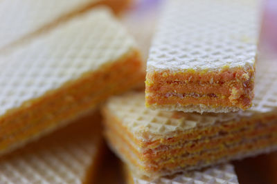 Close-up of cake on table