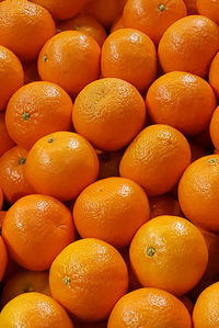 Full frame shot of oranges