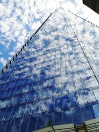 Low angle view of built structure against sky