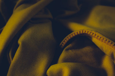 Full frame shot of yellow blanket