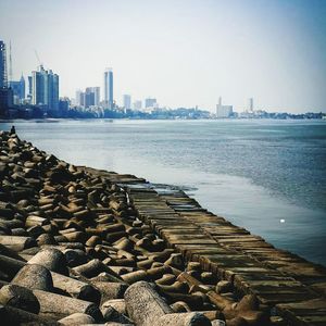 View of city at waterfront