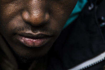 Close-up of a man's face