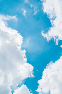 Low angle view of clouds in sky