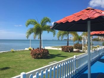 Scenic view of sea against sky