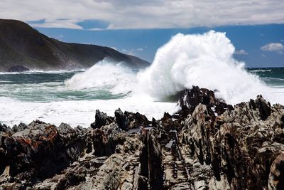 Panoramic shot of sea against sky