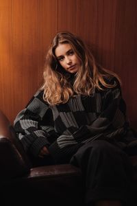 Portrait of beautiful young woman