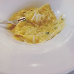 Close-up of ice cream in plate