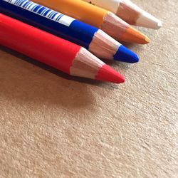 Close-up of colorful pencils