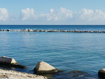 Scenic view of sea against sky