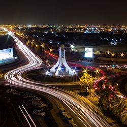 City street at night