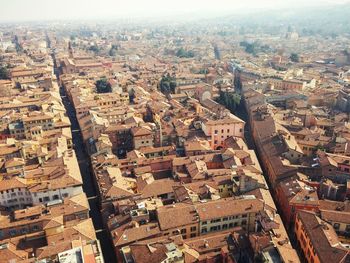 High angle view of cityscape